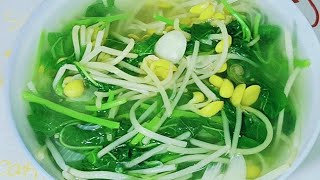 RESEP SAYUR BENING BAYAM DAN TAUGE MENU SEHAT MURAH SEGER BANGET wongndeso564 [upl. by Entsirhc]