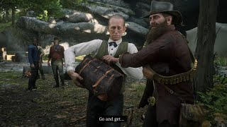 RDR2  Arthur Kicks Strauss Out [upl. by Sholom32]