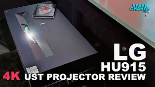 LG HU915 Ultra Short Throw 4K Laser Projector Review  2022’s BEST UST Projector [upl. by Star]