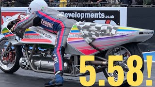 ROCKET POWERED MOTORCYCLE BREAKS WORLD RECORD [upl. by Hastings]