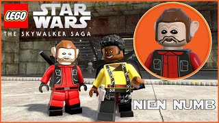 LEGO Star Wars The Skywalker Saga Nien Numb Unlock and Gameplay [upl. by Atiugal]