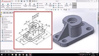 Her Tasarımcının Mutlaka Çizdiği Parçayı Çizdik SolidWorks Örnek Çizim [upl. by Mosera771]