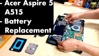 Acer Aspire 5 A515 Laptop Battery Replacement [upl. by Franny]