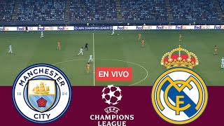 EN VIVO Manchester City vs Real Madrid UEFA Champions League 2425 Partido Completo  Videojuegos [upl. by Ulund]