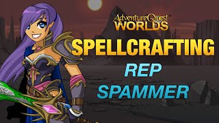 AQW SPELLCRAFTING REP HACK  BOT AND PACKET SPAMMER  RANK 10 IN 1 HOUR  GRIMOIRE 38 [upl. by Lia]