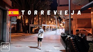 Torrevieja at 5 am City Tour of Torrevieja Spain at Night [upl. by Einafats]