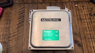 How to quot027quot Bosch Motronic 10 DMEECU Chip Install  8687 BMW 325e amp 528e Models [upl. by Aromas]