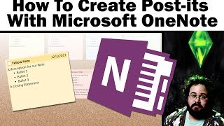 How To Create Sticky Postit Notes With OneNote 2013 [upl. by Libby551]