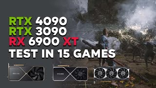 RTX 4090 vs RTX 3090 vs RX 6900 XT Test in 15 Games [upl. by Queston]