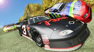 NASCAR RACES amp CRASHES on the DEADLY MOUNTAIN  BeamNG Gameplay Race amp Crashes [upl. by Aldora477]