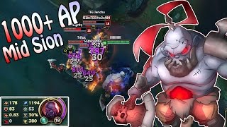 1000 FULL AP SION  Wenn Der Mid Lane Oger Explodiert [upl. by Gussie]