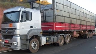 MERCEDES BENZ AXOR 2544 cambio automático 16marchas [upl. by Lekkim]