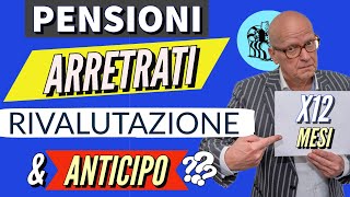 🔴 PENSIONI 👉 ARRETRATI della RIVALUTAZIONE 2024 12 mesi amp ANTICIPO AUMENTI a DICEMBRE Chiariamo [upl. by Bush]