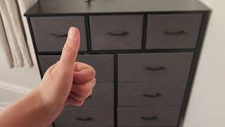 Best Affordable 9 Drawer Fabric Dresser  My Honest Thoughts and Review [upl. by Boyden]