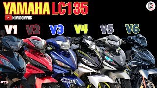 PERBEZAAN LC V1 V2 V3 V4 V5 V6  YAMAHA LC135 2020 [upl. by Worl626]