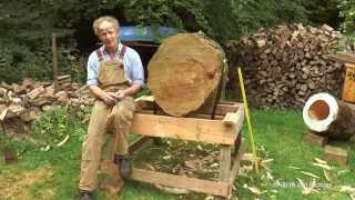 The making of a log hive  Treatment Free Tree Beekeeping in Great Britain [upl. by Aiuqcaj639]