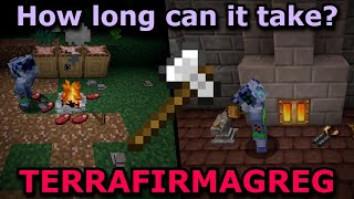 Making Iron Tools in Minecrafts Most Realistic Modpack TFG Part 1 [upl. by Kamillah]