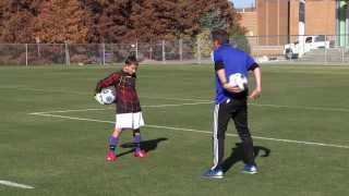 Goalkeeping Drills for the Beginner 01 [upl. by Ycat]