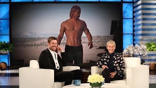 Ellen Celebrates Chris Hemsworths Body of Work [upl. by Annavoeg558]