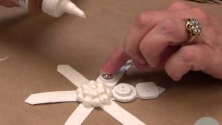 DIY Elegant Button Snowflake Ornaments using Aleenes Tacky Glue [upl. by Alistair]