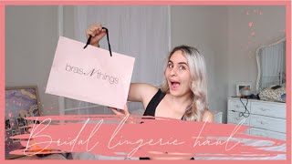 BRIDAL LINGERIE HAUL BRAS N THINGS  TianaRose [upl. by Nylyahs]