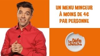 Menu minceur à moins de 4 €  Défi à petits prix [upl. by Ocir]