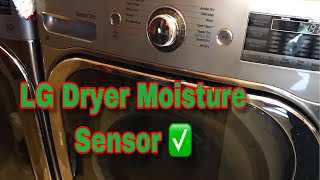 Moisture Sensor Lg Dryer Detail Video Explained [upl. by Nyltac]