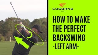 GOLF How To Make The Perfect Backswing  Left Arm [upl. by Meilen629]