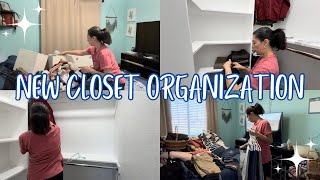 ORGANIZE MY NEW CLOSET WITH ME [upl. by Hajile]