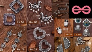 Everstylish haul oxidised jewellery haul  everstylish earring under100 rs Everstylishcom [upl. by Acinyt259]