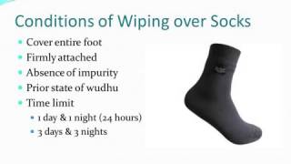 Fiqh of Purification 08 Wiping over Socks [upl. by Sjoberg133]