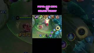 Popol and Kupa vs Golden Turret mlbb [upl. by Retsel]