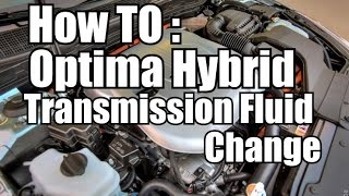 HOW TO  Change Transmission Fluid Optima Hybrid [upl. by Analeh728]