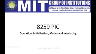 8259 PIC Initialization Operation Sequence amp ICW Formats [upl. by Clover]