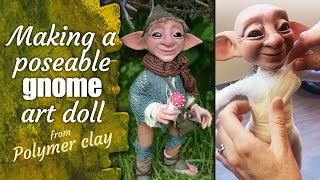 Make A Poseable Wire Armature Art Doll Gnome  from start to finish [upl. by Hteazile]