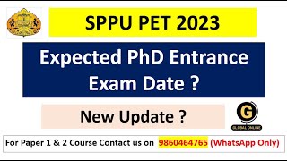 SPPU PET PhD Entrance Exam 2023  Imp Update  Exam Date   SPPU PET 2023 [upl. by Auburta999]