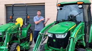 1 HORSEPOWER MAKES A HUGE DIFFERENCE JOHN DEERE 2038r vs 3039R [upl. by Nunciata337]