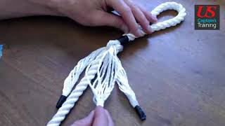 Eye Splice  AB Marlinespike Seamanship Practical Demonstration [upl. by Koffman292]