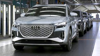 Audi Q4 etron 2022  PRODUCTION plant in Germany This is how its made [upl. by Ennairej28]