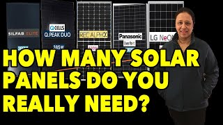 How many Solar Panels do I need to power my house How much powerenergy does a Solar Panel Produce [upl. by Alarise]