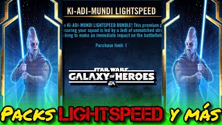 El Noticiario de SWGoH  ¡Paquetes lightspeed [upl. by Nwahsaj893]