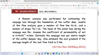 Flow net problem 1 [upl. by Baskett]