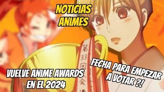 Anime Awards 2024 Cuándo se celebran categorías y fecha para empezar a votar al Anime del Año [upl. by Amekahs592]