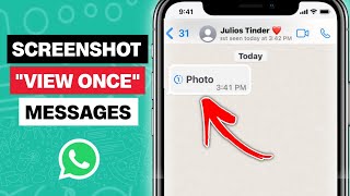 How to SCREENSHOT View Once Message in WhatsApp New Trick [upl. by Byrdie]