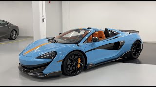 2020 McLaren 600LT Spider  Revs  Walkaround 4k [upl. by Ahtebbat]