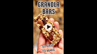 Make quick easy and healthy granola bars The best snack [upl. by Lindahl]