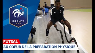 Futsal  Les Bleus en pleine préparation physique I FFF 20192020 [upl. by Nivets]