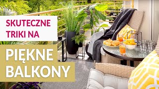 SPOSOBY na aranżację MAŁEGO BALKONU Skuteczne triki na piękny balkon [upl. by Ecnal716]