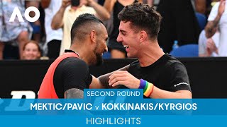 MekticPavic v KokkinakisKyrgios Highlights 2R  Australian Open 2022 [upl. by Ahsinel]