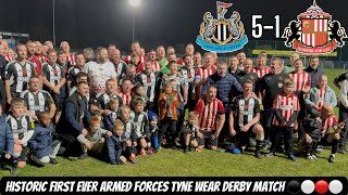 Newcastle 51 Sunderland vlog  HISTORY REPEATS ITSELF IN ARMED FORCES TYNE WEAR DERBY [upl. by Ellene]